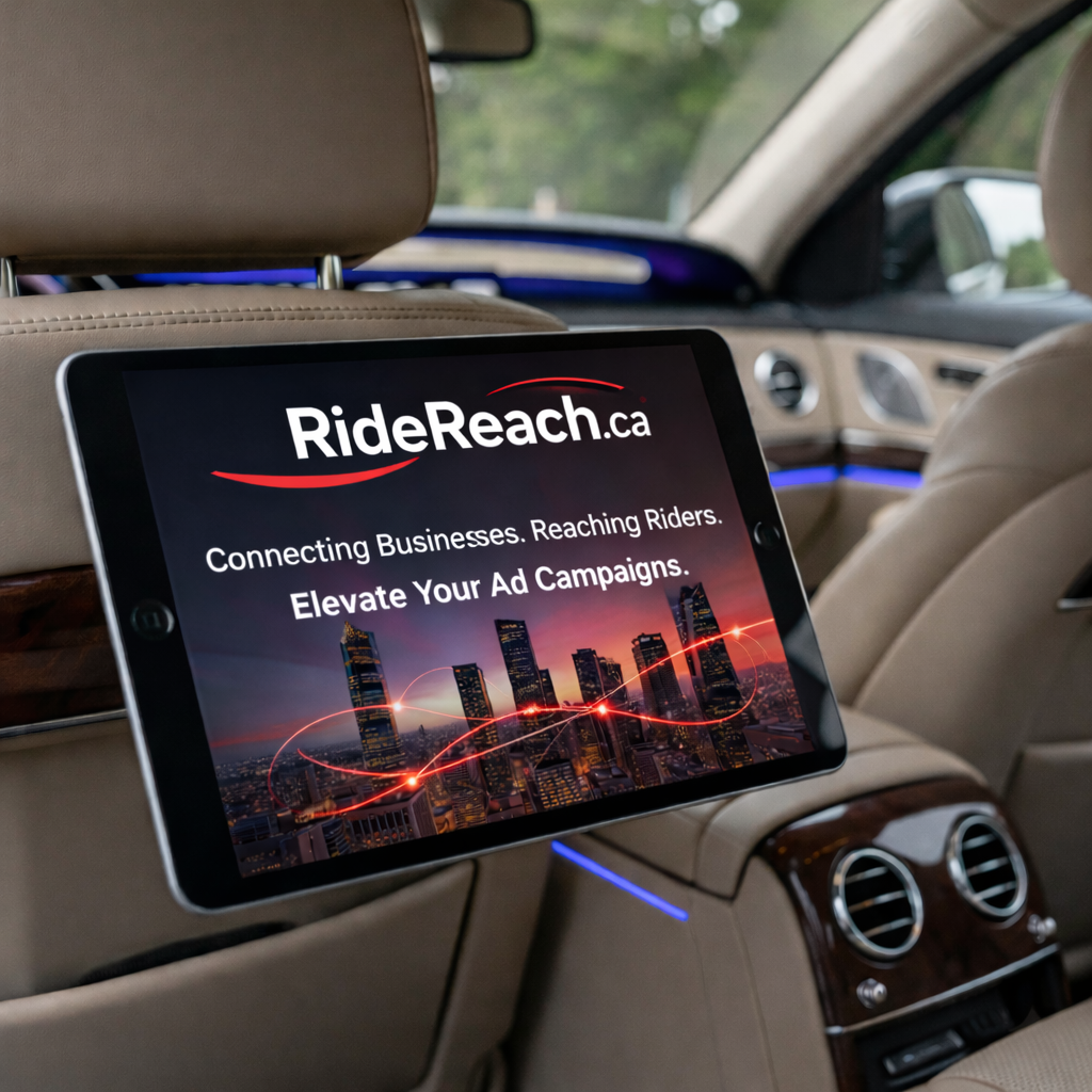 RideReach in-vehicle screen